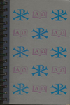 (Graphic Only) Grey cover, with repeating pattern of P with an X and a book with alpha and omega symbol