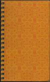 (Graphic Only) Yellow cover with repeating pattern of orange mirror images