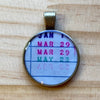 Book Lover Necklace -- January 1 / March 29 / March 29 / May 22 / April 22