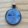 Book Lover Necklace -- DATE (blue) May 4 199