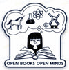 1 Enamel Pin -- OPEN BOOKS OPEN MINDS