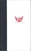 (Graphic Only) White Cover and Black Binding with a Red Image of 2 Floral Blooms