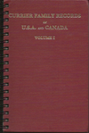 Currier Family Records of USA and Canada Volume 1