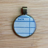 Book Lover Necklace -- DATE (in Blue)