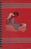 (Graphic Only) Red cover a boy and a girl looking at a baby in a basket