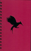 (Graphic Only) Red Cover with black bird in silhouette ready to dive