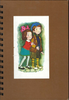 (Graphic Only) Brown cover with a boy in a blue hat and a girl in a pink bow with polka dots
