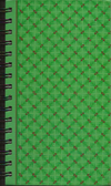 (Graphic Only) Green cover repeating pattern four leaves with two brown diamonds