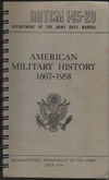 ROTCM 145-20 American Military History 1607-1958