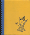(Graphic Only) Yellow cover, blue binding Pig in a Dress and party hat