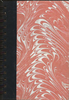 (Graphic Only) Black binding orange and white abstract feathering