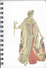 (Graphic Only) White Cover with an Image of a Person Wearing a Gold and Red Dress