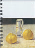 (Graphic Only) White Cover with an Image of a Vase and Fruit