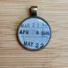 Book Lover Necklace -- March 21 / April 8 1986 / May 22