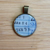 Book Lover Necklace -- T 1 / January 04 / St (blue pen) / January 23