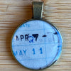 Book Lover Necklace -- DATE (Blue) April 27 / May 11