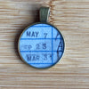 Book Lover Necklace --  May 7 / September 23 / March 31