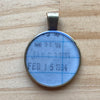 Book Lover Necklace -- March 04 1991 /  January 03 1984 / February 15 1994