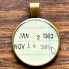 Book Lover Necklace -- January 3 November 14