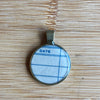 Book Lover Necklace -- DATE  (blue, no dates)