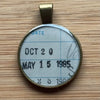 Book Lover Necklace -- Date October 20 May 15