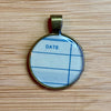 Book Lover Necklace -- DATE (blue)