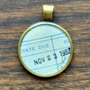 Book Lover Necklace -- Date Due November 23