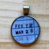 Book Lover Necklace --February 17 / March 28 / November 1
