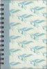 (Graphic Only) Cream Cover and Blue Binding with Repeating Blue and Green Pattern