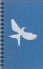 (Graphic Only) Blue Cover with Silver Image of a Bird