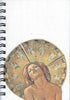(Graphic Only) White Cover with an Image of a Person in Front of a Circular Golden Artifact