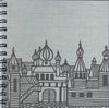 (Graphic Only) Silver Cover with Image of a Russian Palace