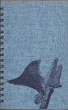 (Graphic Only) Denim Blue Cover with a Bird in the Bottom Corner