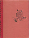 (Graphic Only) Red Cover and Dark Red Binding with an Owl on a Branch