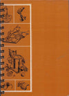 (Graphic Only) Dark Orange Cover with Images of Cooking Scenes Along the Border