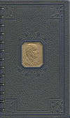 (Graphic Only) Navy Blue Cover with Gold Embossed Image of a Man in the Center