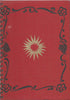 (Graphic Only) Red Cover with Black Floral Border and Gold Sun in the Center