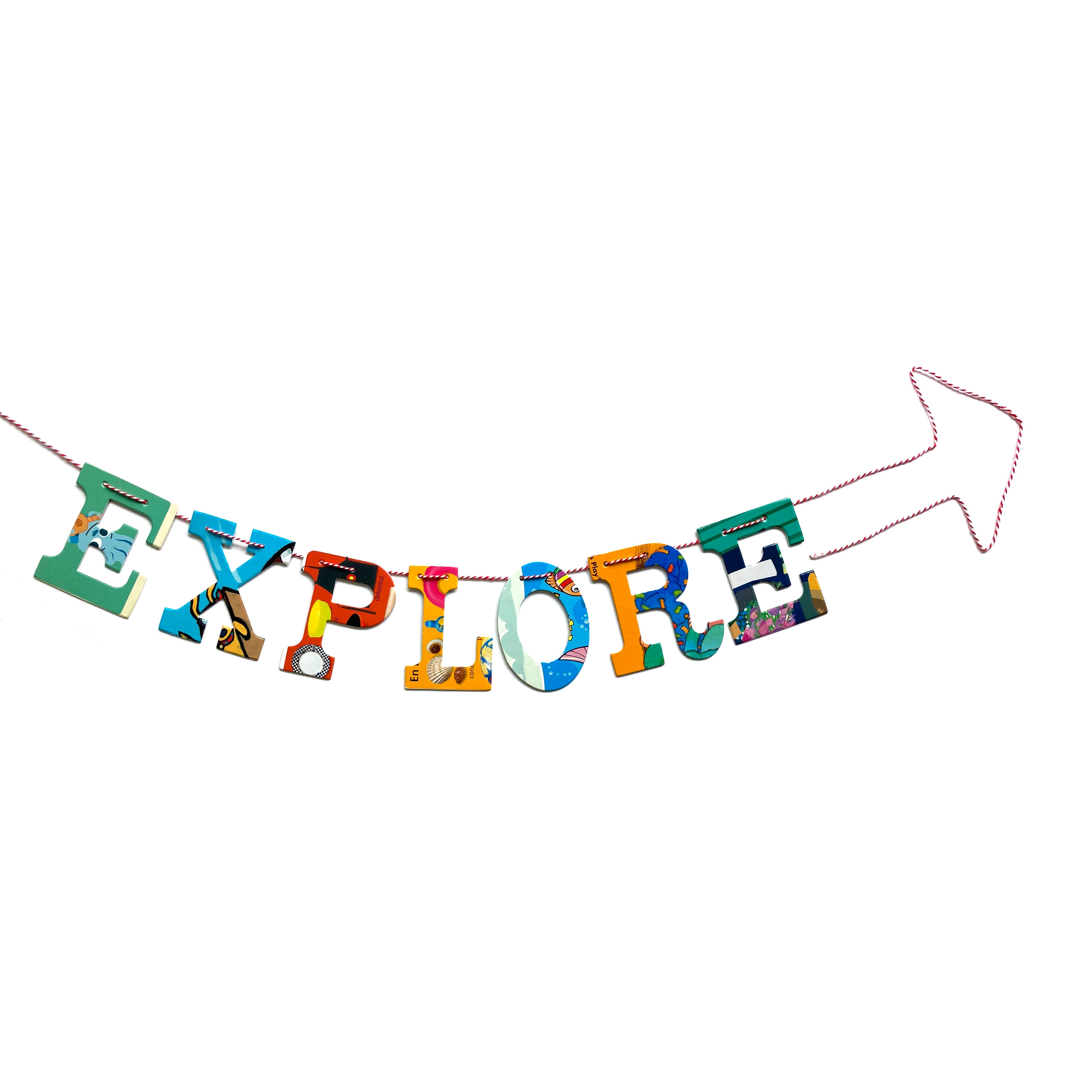 Board Book Garland DIY Kit EXPLORE