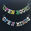 Board Book Garland DIY Kit OPEN BOOKS OPEN MINDS
