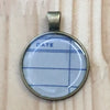 Book Lover Necklace -- Date (blue)