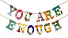 Board Book Garland Kit -- YOU ARE ENOUGH