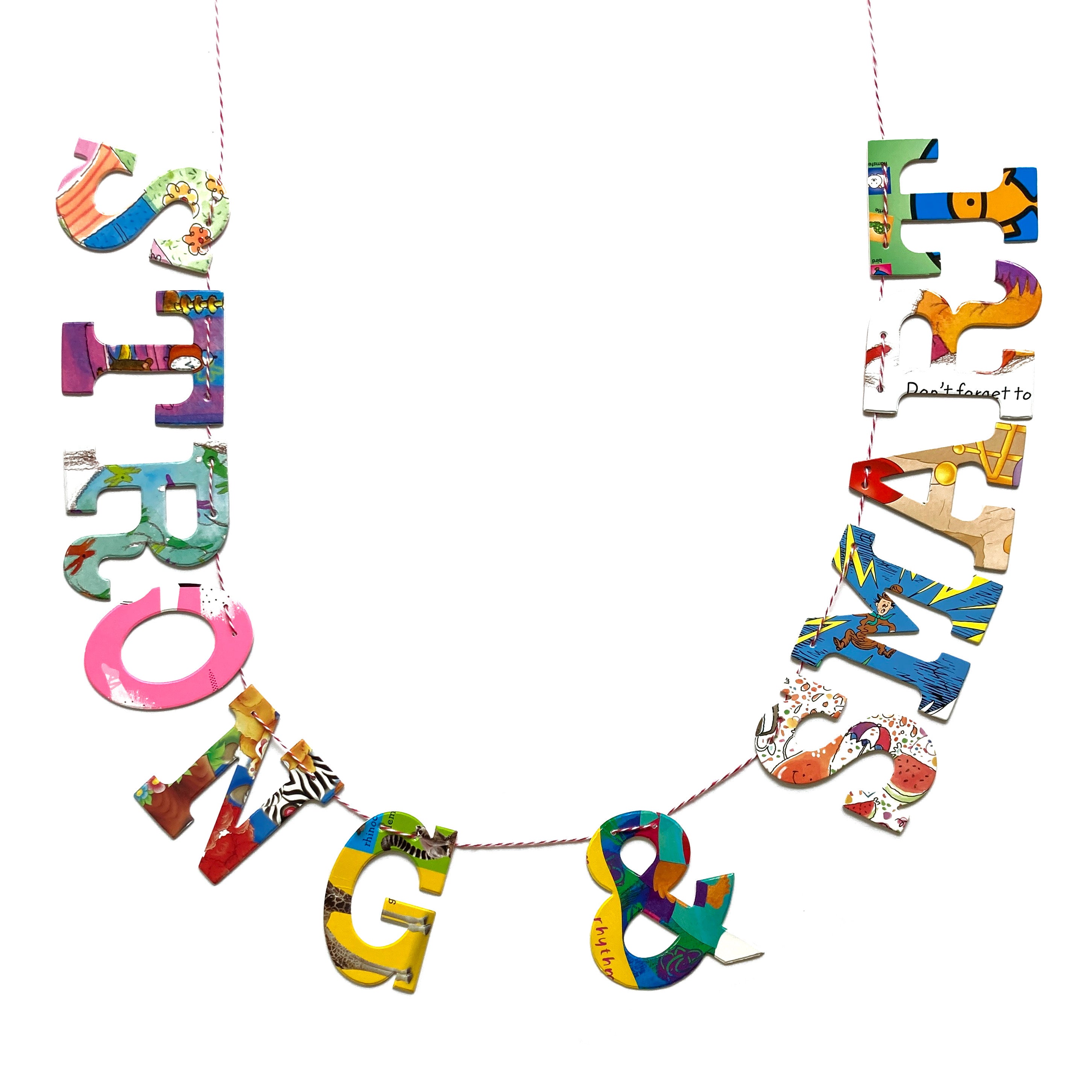 Board Book Garland DIY Kit STRONG & SMART